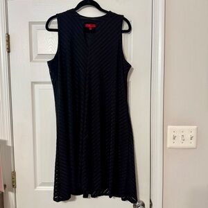 Jennifer Lopez Black Striped Mini Dress